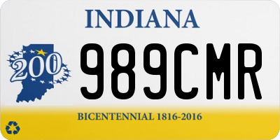 IN license plate 989CMR