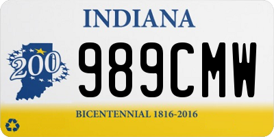 IN license plate 989CMW