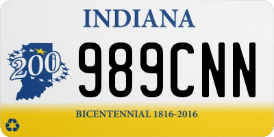 IN license plate 989CNN