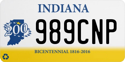 IN license plate 989CNP