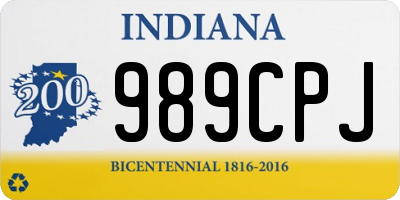 IN license plate 989CPJ