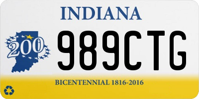 IN license plate 989CTG