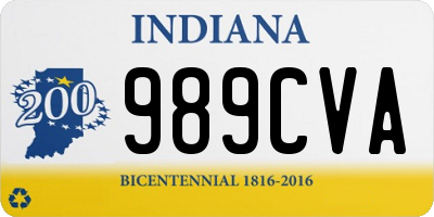IN license plate 989CVA