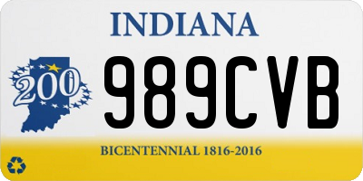 IN license plate 989CVB