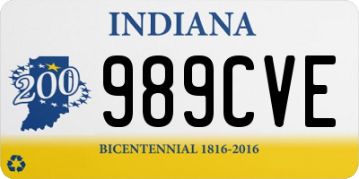 IN license plate 989CVE