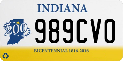 IN license plate 989CVO