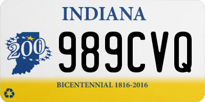 IN license plate 989CVQ