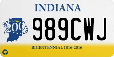 IN license plate 989CWJ