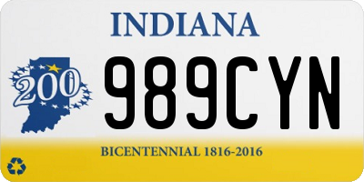 IN license plate 989CYN