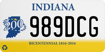 IN license plate 989DCG