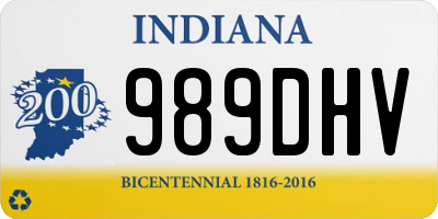 IN license plate 989DHV