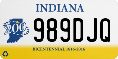 IN license plate 989DJQ