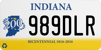 IN license plate 989DLR