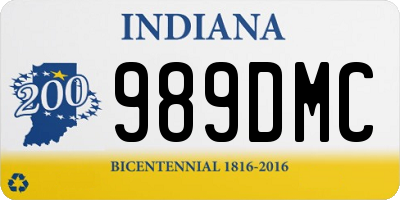 IN license plate 989DMC