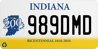 IN license plate 989DMD