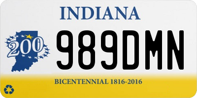 IN license plate 989DMN