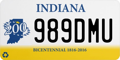 IN license plate 989DMU