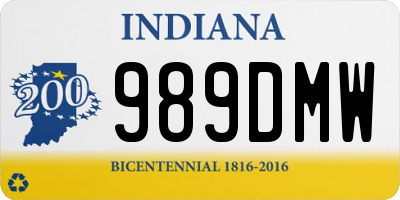 IN license plate 989DMW