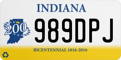 IN license plate 989DPJ