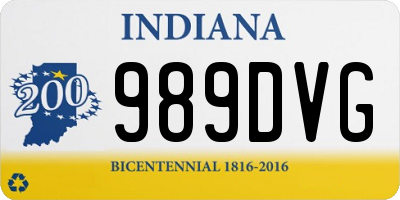 IN license plate 989DVG