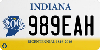 IN license plate 989EAH