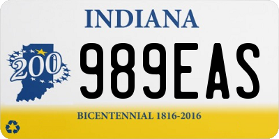 IN license plate 989EAS