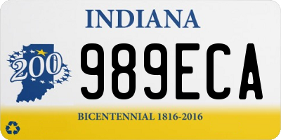 IN license plate 989ECA