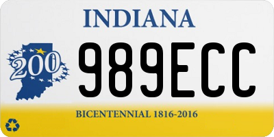 IN license plate 989ECC