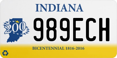 IN license plate 989ECH