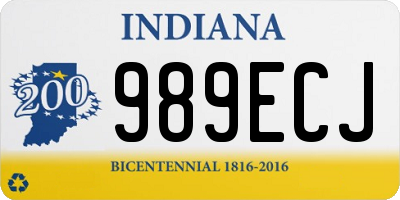 IN license plate 989ECJ