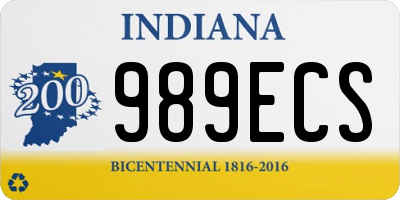 IN license plate 989ECS