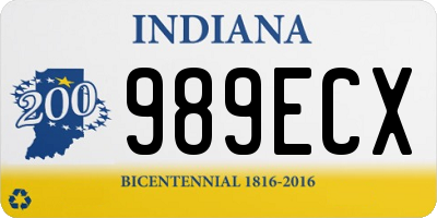 IN license plate 989ECX