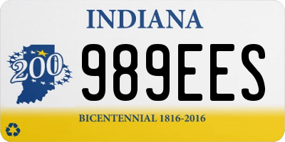 IN license plate 989EES