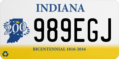 IN license plate 989EGJ