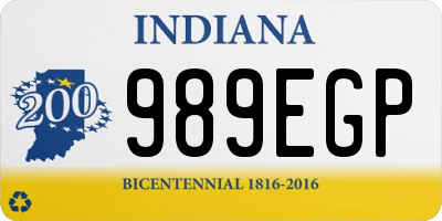 IN license plate 989EGP
