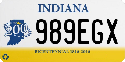 IN license plate 989EGX