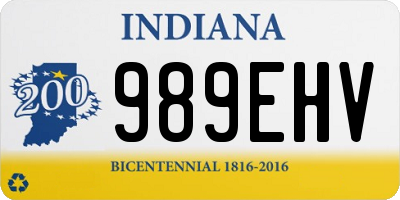 IN license plate 989EHV