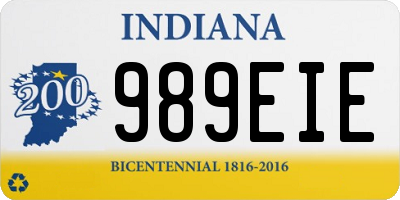 IN license plate 989EIE