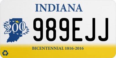 IN license plate 989EJJ