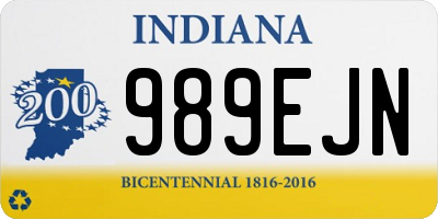 IN license plate 989EJN