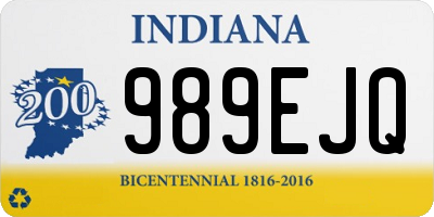 IN license plate 989EJQ