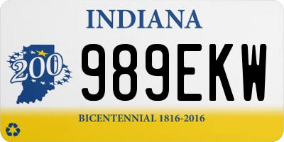 IN license plate 989EKW