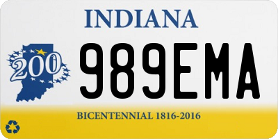 IN license plate 989EMA