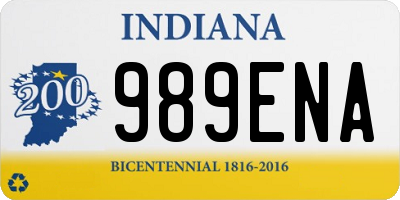 IN license plate 989ENA