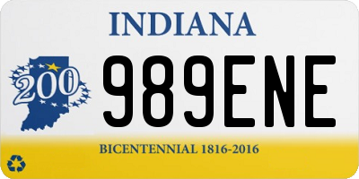 IN license plate 989ENE