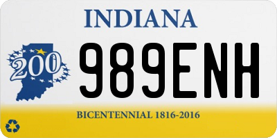 IN license plate 989ENH