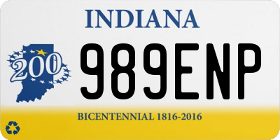 IN license plate 989ENP