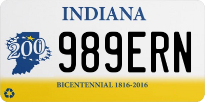 IN license plate 989ERN