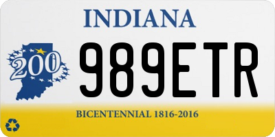 IN license plate 989ETR