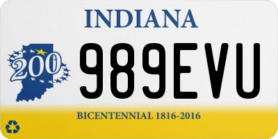 IN license plate 989EVU